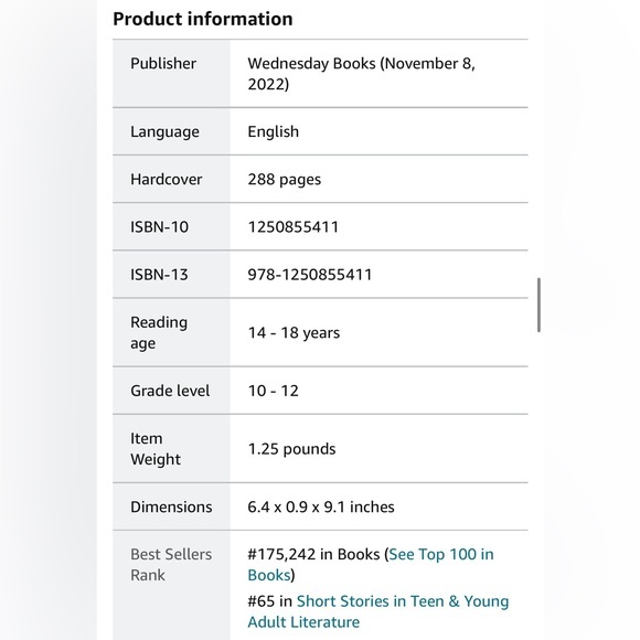 Rainbow Rowell Stories Scattered Showers. Hardcover Book, NWT - Picture 3 of 3